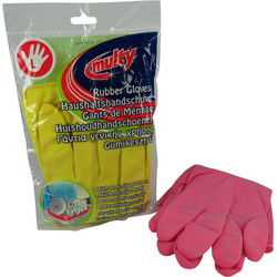 Multy Rubberen Huishoudhandschoenen L Geel