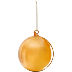 Kave Home - Grote Aucaanse-kerstbal van oranje glas