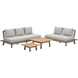 Garden Impressions San Namut loungeset 4-delig - grey sand