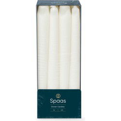 Dinerkaars d2.1h25 cm wit 8st
