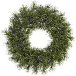 Black Box Kerstkrans Glendon - 60x60x0 cm - hardnaald - Groen