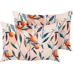 PIALPETTA - Tuinkussen set 2 - Koraalrood - 40 x 60 cm - Polyester