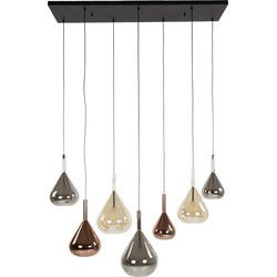 AnLi Style Hanglamp 4+3L Wings mix glass