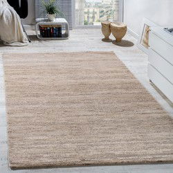 Laagpolig Vloerkleed - Eceria - Gemeleerd Modern - Creme / Beige - 240x320 cm