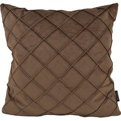 Sierkussen Velvet Cross Bruin | 45 x 45 cm | Velvet/Polyester