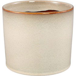 PTMD Bloempot Mary - 17x17x15 cm - Keramiek - Creme