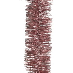 Decoris kerstslinger - oudroze -270 cm - lametta slinger - Kerstslingers