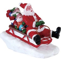 Weihnachtsfigur Sledding with santa - LEMAX
