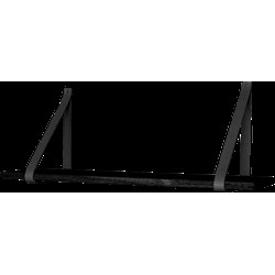 Thomas houten wandplank zwart - 80 x 20 cm