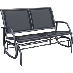 4goodz Tuinbank Schommelbank 3-Zits - max. 300 kg - Zwart