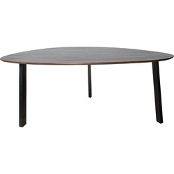 Eettafel Tinus Bruin - Kiezelvormig 200 cm