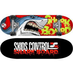 STAMP Skateboard 28 x 8 Shark Skids Control