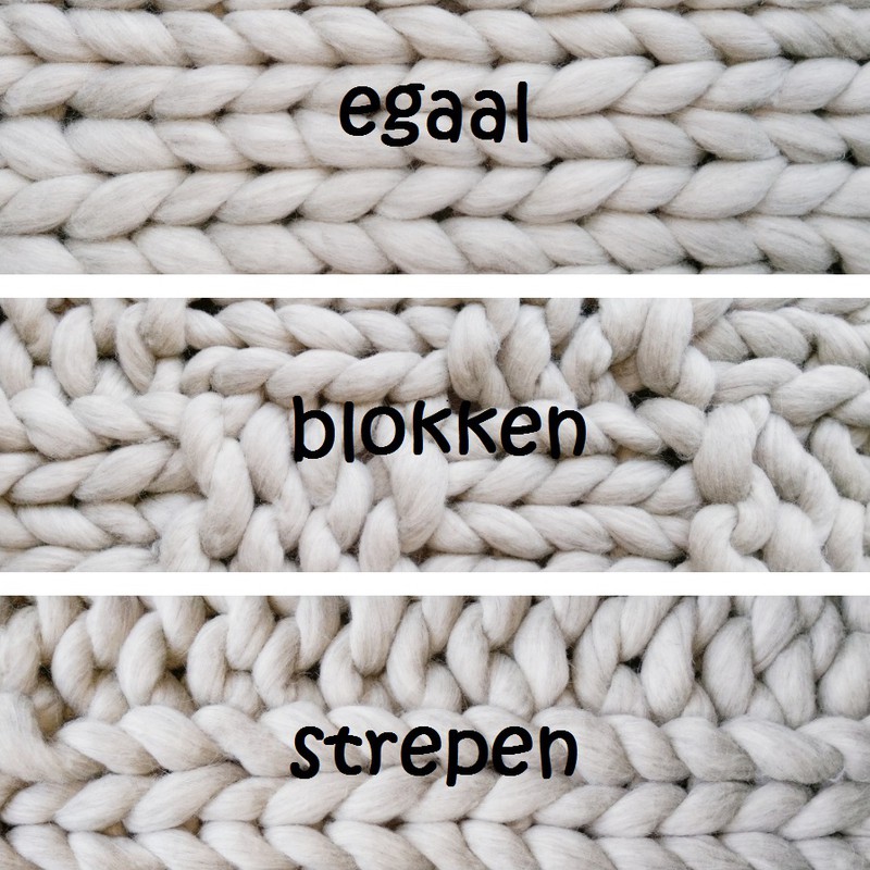 Plaid Oud Roze (biologische wol) - Maat M - Strepen - 