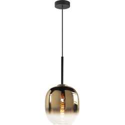 Highlight Glazen Bellini Industriële Hanglamp Smokeyglas - Goud
