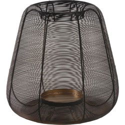 PTMD Jaden Windlicht - 40 x 40 x 38 cm  - Ijzer - Zwart