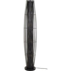 Vloerlamp Cylinder Mesh Zwart 150cm - Giga Meubel