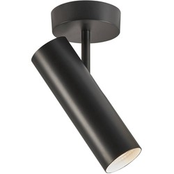 Plafondlamp elegant, minimalistisch en eenvoudig design - zwart