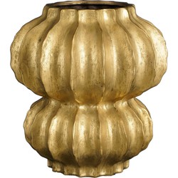 Mica Decorations Altea Vaas - H35 x Ø33 cm - Keramiek - Goud