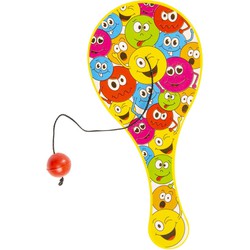 Decopatent 48 STUKS Smiley Paddle Bat Bal Spel met Elastiek - Speelgoed Traktatie Uitdeelcadeautjes voor kinderen - Uitdeelcadeaus