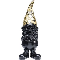 Kare Decofiguur Gnome Standing Black Gold 61cm