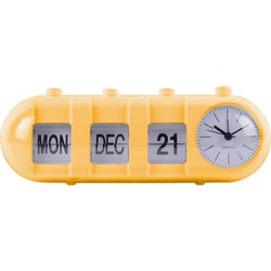 Wekker Retro Tube - Heldergeel - 9x26x9.3cm