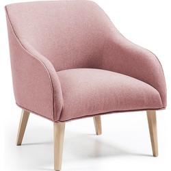 Bobly fauteuil roze - LaForma