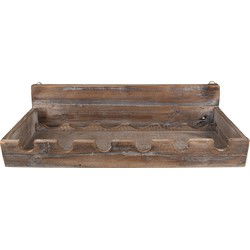 Clayre & Eef Wijnrek Bruin Hout