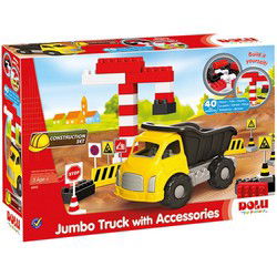 Dolu Jumbo Bouwtruck met Accessoires 40-delig