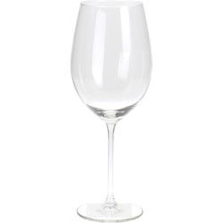 Excellent Houseware Wijnglazen set - 4x - glas - transparant - 540 ml - Wijnglazen