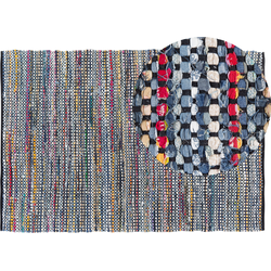 ALANYA - Laagpolig vloerkleed - Multicolor - 140 x 200 cm - Katoen