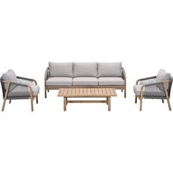 Garden Impressions Alora loungeset 4-delig - grey sand