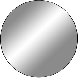 Eveline ronde wandspiegel zwart - Ø 60 cm