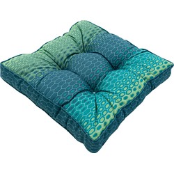 Madison - Loungekussen 47x47 - Blauw - Suzy Blue