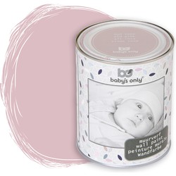Baby's Only Muurverf mat voor binnen - Babykamer & kinderkamer - Oud Roze - 1 liter - Op waterbasis - 8-10m² schilderen - Makkelijk afneembaar