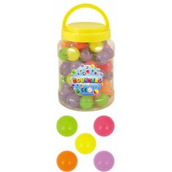 72 Stuks - Stuiterballen - Glow in the Dark - Stuiterbal - Ø3.3 Cm - In Pot - Uitdeelcadeautjes - Uitdeel Traktatie voor kinderen