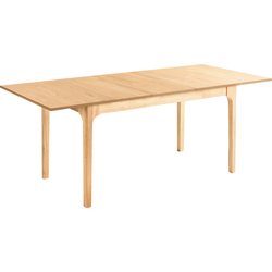 DELMAS - Uitschuifbare eettafel - Lichtbruin - 160/200 x 90 cm - MDF