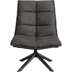 Fauteuil Lucas - Microleder Antraciet