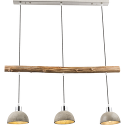 Moderne hanglamp Jebel - L:85cm - E27 - Metaal - Grijs