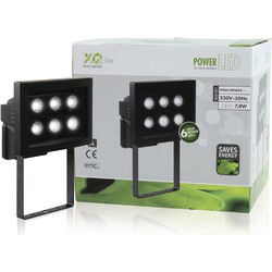 Ranex Xq-1011 Zwarte Aluminium Led (6x) Buitenlamp