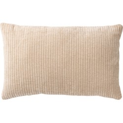 J-Line - Kussen Rechthoekig Stof/schuim Donker Beige - 40x60x5cm