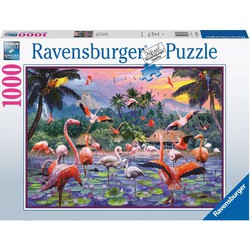 Ravensburger Ravensburger Puzzel 1000 stukjes Roze flamingo's