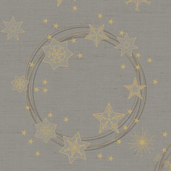 Duni kerst thema servetten- 12x - 40x40 cm -papier - grijs - Feestservetten