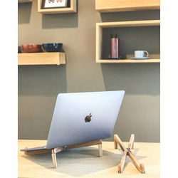 Opvouwbare Laptopstand van Massief Eikenhout