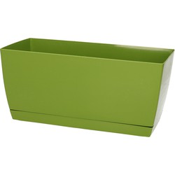 Prosperplast bloempot - kunststof - kiwi groen - 24 x 12 x 11 cm - Plantenpotten