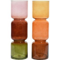 Vaas glas Multicolor