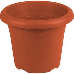 Hega Hogar Bloempot - terracotta - kunststof - rond - 35 cm - Plantenpotten