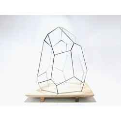 URBANJNGL - Geometrisch Terrarium - Stellar - Vivarium - 27x27x36 cm - Waterdicht - Glas