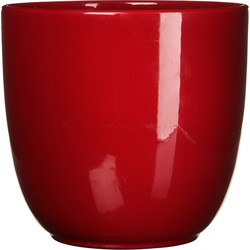 3 stuks - Bloempot Pot rond es/12 tusca 13 x 13.5 cm d.rood Mica - Mica Decorations
