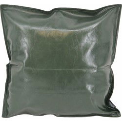 Shiny Leather Donkergroen | 45 x 45 cm | Kussenhoes | PU Leder