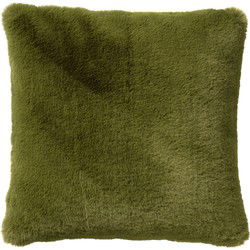 Dutch Decor ZAYA - Kussenhoes 45x45 cm - bontlook - effen kleur - Calliste Green - groen - Dutch Decor